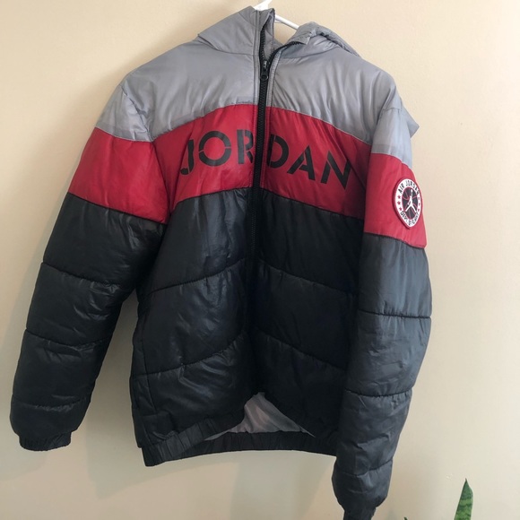Jordan colorblock puffer jacket Clearance